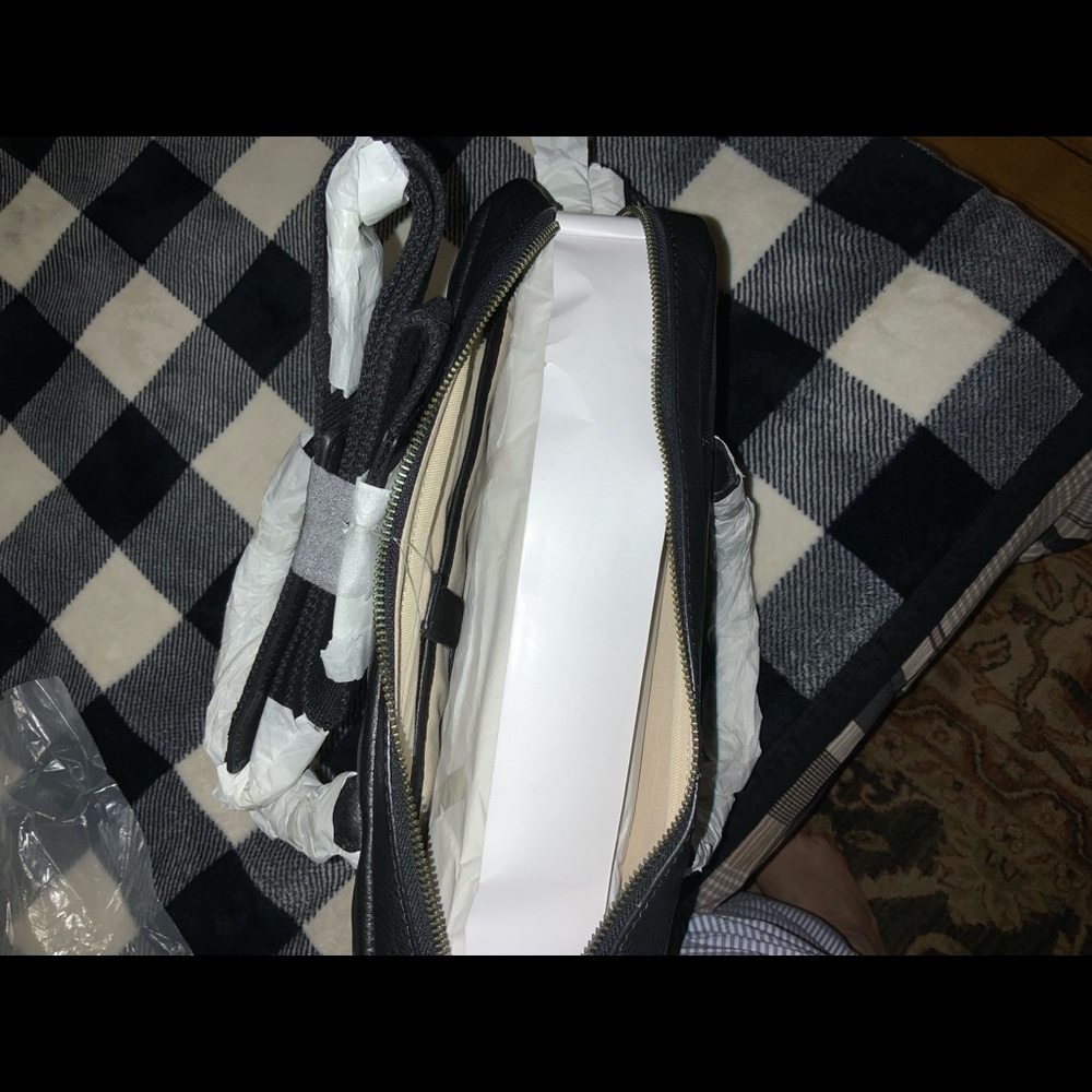 Frye Black Leather Laptop Bag - Picture 7 of 10